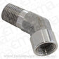 Aeroflow AF915-02SS 45 Deg Female - Male Elbow 1/8NPT Stainless Steel