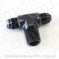 Aeroflow AF825-08-08BLK Tee -8AN with 1/2" NPT On Sideblack AN Tee with NPT On Side