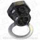 Aeroflow AF912-M16-02BLK M16x1.5 Pipe Reducer to F/Male1/8" NPT Black