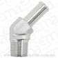 Aeroflow AF845-08ANS 45 Deg 3/8" NPT to -8 100/450 Series Briaded Hose AN Size