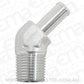 Aeroflow AF845-06-06ANS 45 Deg 3/8"NPT to -6 100 / 450Series Braided Hose AN Size