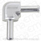 Aeroflow AF843-06S 90 Degree 3/8" Barb Both Ends Silver 3/8" / 9.52mm Barb S