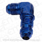 Aeroflow Performance Products AF833-16 90 Deg Bulkhead -16AN Blue Bulkhead Nut Seperate