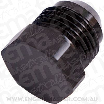 Aeroflow AF806-10BLK Flare Plug Male -10AN Black Male Flare Plug -10An