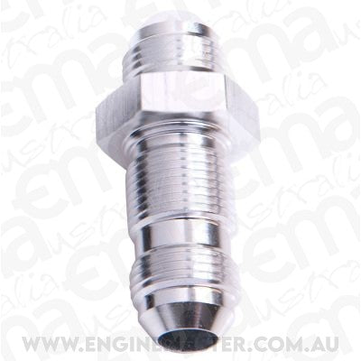 Aeroflow AF832-08S Straight Bulkhead -8AN Silver Bulkhead Nut Seperate
