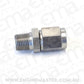 Aeroflow AF916-03-02-SS 1/8" NPT to -3AN Female Nut Stainless Straight Swivel Nut