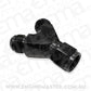 Aeroflow AF931-10-08BLK Y Piece -10 Swivel Nut 2x -8AN Black