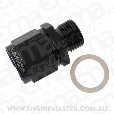 Aeroflow AF906-10-M18BLK M18 x 1.5 to -10 Female Swivelblack Washer Seal