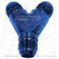 Aeroflow AF930-03-03 Y Block -3AN Blue 3x -3AN Male