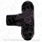 Aeroflow AF825-06BLK Tee -6AN with 1/4" NPT On Sideblack AN Tee with NPT On Side