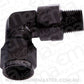Aeroflow AF923-06-04BLK 90 Deg 1/4" NPT to -6AN Black Female Swivel Nut