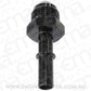 Aeroflow Performance Products AF817-03BLK Efi Fuel Fitting -8 Push In to 3/8 Male Hard Tube