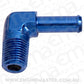 Aeroflow AF842-06-06 90 Deg 3/8" NPT to 3/8" Barb Blue Male to Male