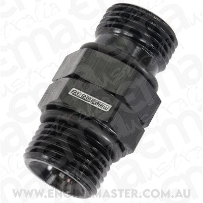 Aeroflow AF929-12BLK -12 ORB Swivel Male to Male Black