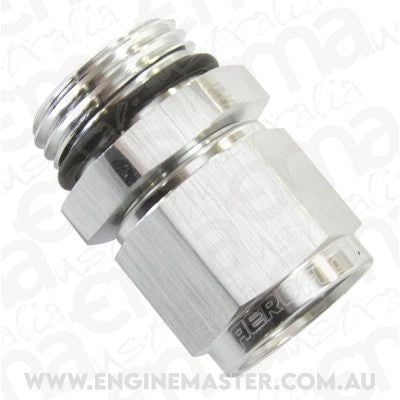 Aeroflow AF907-06S -6ORB to Female -6 Swivel Nut Silver