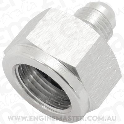 Aeroflow AF950-04-03S Female Reducer -4AN to -3AN Silver Reducer Female to Male