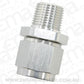 Aeroflow Performance Products AF916-06-06S 3/8" NPT to -6AN Female Nut Silver Straight Swivel Nut