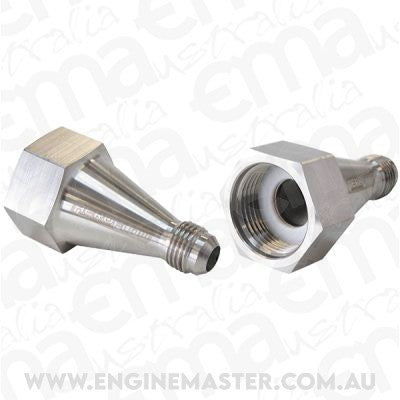 Aeroflow AF758-06 Nitrous Bottle Adapter -6AN Steel Finish Filter Included