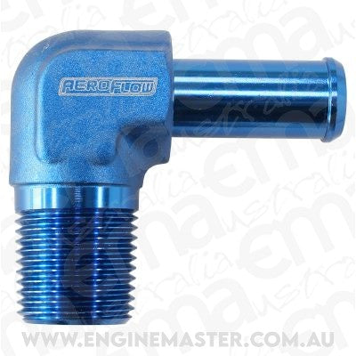 Aeroflow AF842-08AN 90 Deg 3/8" NPT to -8 100/450 Series Braided Hose AN Size