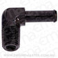 Aeroflow Performance Products AF842-06BLK 90 Deg 1/4" NPT to 3/8" Barb Black 90 Deg Male to Male