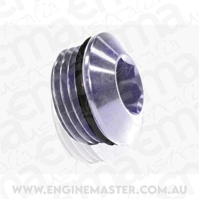 Aeroflow AF813-06S ORB Slimline Port Plug -6AN Silver Finish