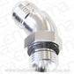 Aeroflow AF902-08-10S 45 Deg -10ORB to -8AN Completewith Jam Nut & O-Ring Silver