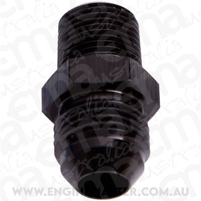 Aeroflow AF816-10-04BLK Male Flare -10AN to 1/4" NPT Black Male Flare to NPT Adapte