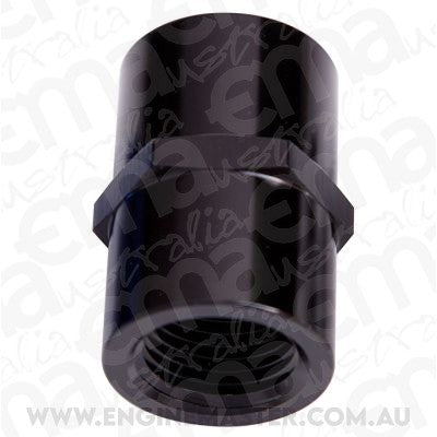 Aeroflow AF910-12BLK Female Coupler 3/4" NPT Black Female to Female