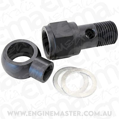 Aeroflow AF166-05-02-ST LS Chevy Oil Pressure Adapter Allows 1/8" NPT AUx Port Steel