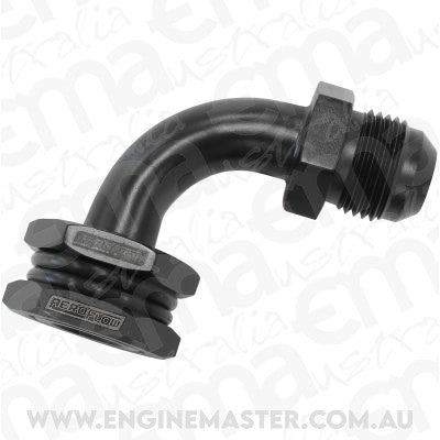Turbo Drain Bulkhead (90Â° With -10AN Male)