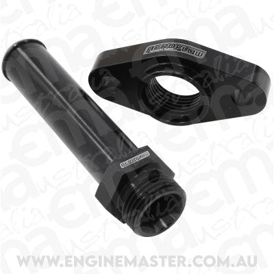 Turbo Drain Adapter (With 100mm x 19mm Barb, 51mm Hole Centre. Black Finish.)