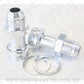 Aeroflow AF700-08S Holley Inlet Fitting -8AN Silver 7/8" x 20 to -8AN Long