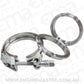 Aeroflow Performance Products AF92-5000SS 5" V Band Clamp Kit 2 x Weld Rings & 1 x Stainless Clamp