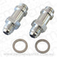 Aeroflow AF701-06-LS Barry Grant Demon Inlet Fitting -6AN Silver 9/16" x 24 to -6AN Long