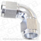 Aeroflow AF583-20S -20AN 90 Deg Swivel Coupler Silver Billet Full Flow 1Piece