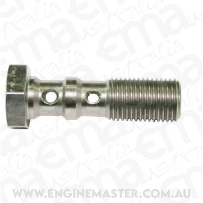 Aeroflow AF307-03 Double Banjo Bolt M10 x 1.25mm Stainless 30mm Long