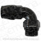 PTFE Male Hose End Adapter -6ORB to -6AN (Black Finish)