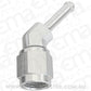 Aeroflow AF412-04S  45Â° Hose Barb 3/16" to -4AN Silver Finish