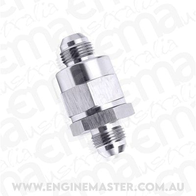 Aeroflow AF612-12S Check Valve Inline -12AN Silver / One Way Valve