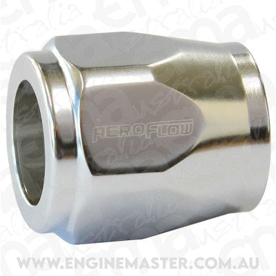 Aeroflow AF150-04S Hex Hose Finisher 12mm ID Silver 1/2" ID Clamp