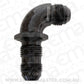 Aeroflow Performance Products AF533-06BLK 90 Deg Bulkhead -6AN Full Flowblack No Restriction Nut Seper