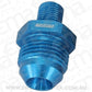 Aeroflow AF743-08 Metric to Male Flare Adapter M10 x 1mm to -8AN Blue Finish