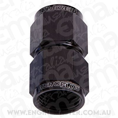 Aeroflow AF131-16BLK Straight Female Flare -16AN Black Swivel Coupler