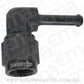 Aeroflow AF413-04BLK 90Â° Hose Barb 3/16" to -4AN Black Finish