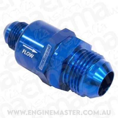 Aeroflow AF612-12-08 Check Valve Inline -12 to -8Anblue / One Way Valve Stepped