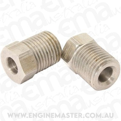 Aeroflow AF365 S/S Inverted Flare Tube Nut 3/16" Hard Line to 7/16-24