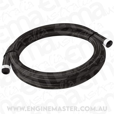 Aeroflow AF111-024-1MBLK 111 Series Black Braided Cover.83-.95" 21-24 mm 1 Meter