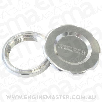 Aeroflow AF465-32S 2" Weld Bung & Silver Cap Low Profile Female Weld-On