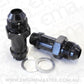 Aeroflow AF701-08BLK Barry Grant Demon Inlet Fitting -8AN Black 9/16" 45mm Long to -8An
