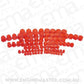 Aeroflow AF98-2025 Plastic Dust Cap & Plug 96 Qtyassorted Sizes -3AN to -20An
